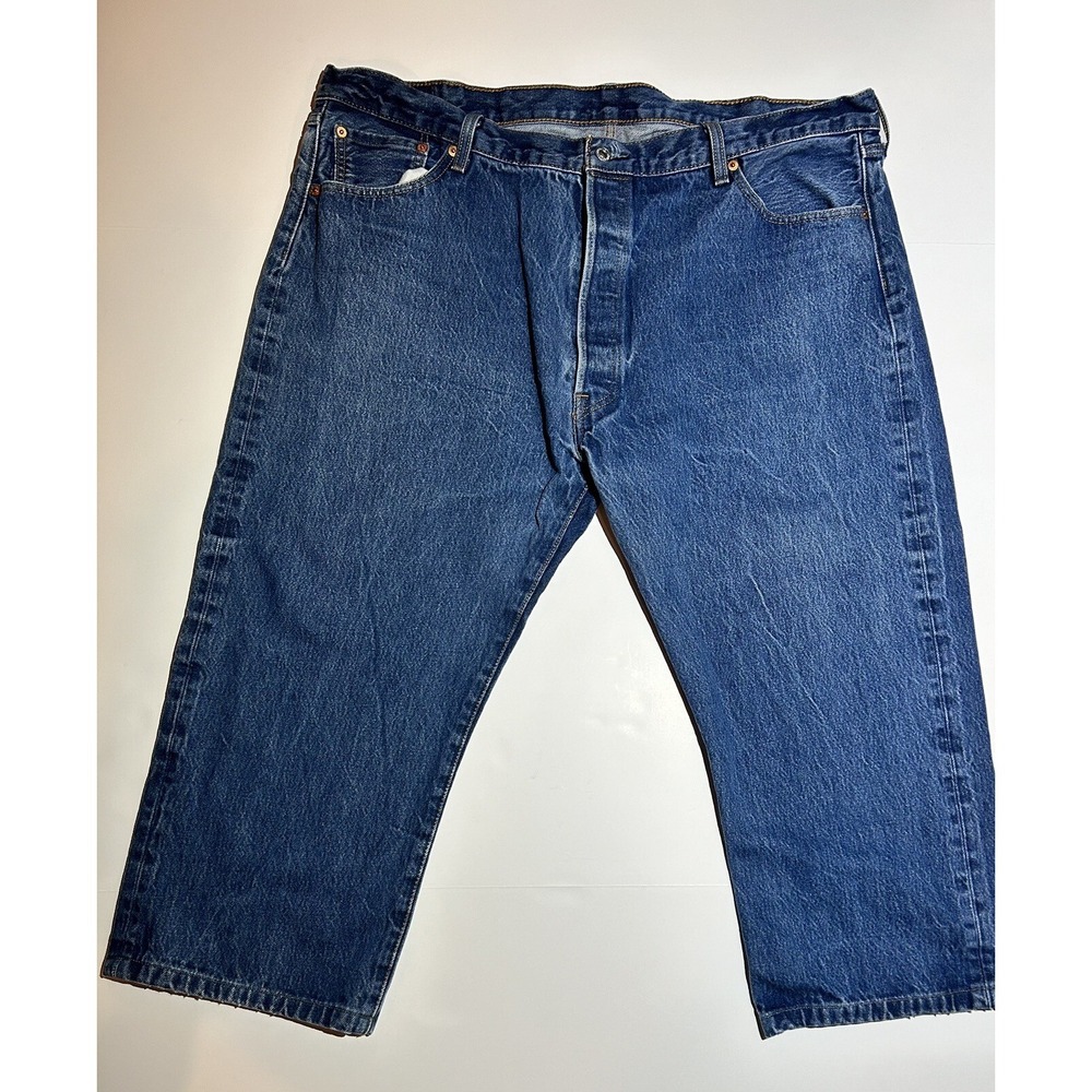 Levi's Men's 501 46 X 34 Original Straight Fit Jeans Dark Wash